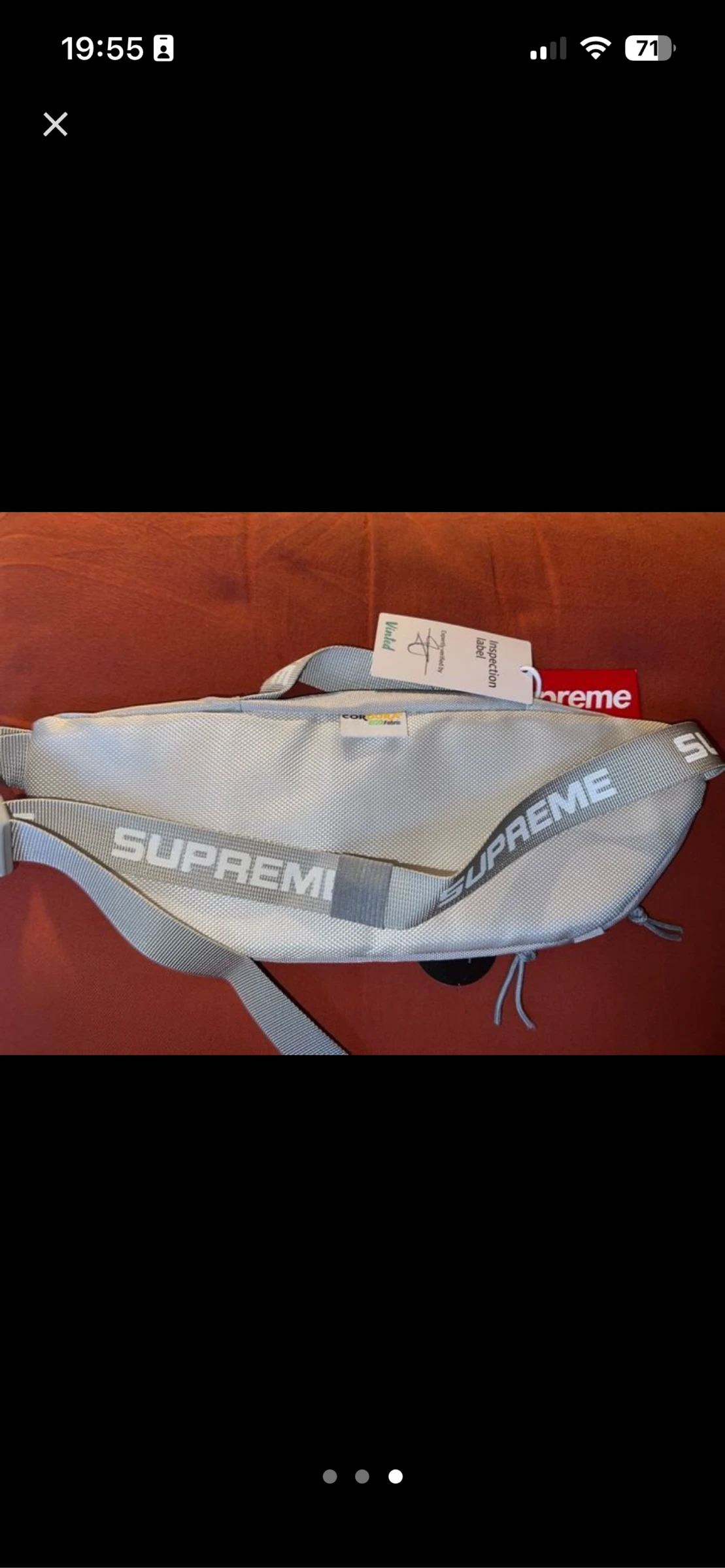 Supreme Silver Cordura Fanny Pack - New With Authenticity Tag – photo 4